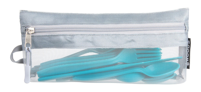 Reusable BPA-Free Plastic Camp Cutlery Set, 16-pc T3N5