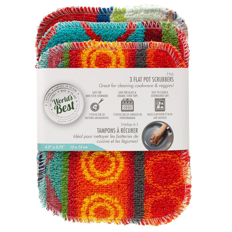 Best Multi-Surface Flat Pot Scrubber, 3-pk U2Q5